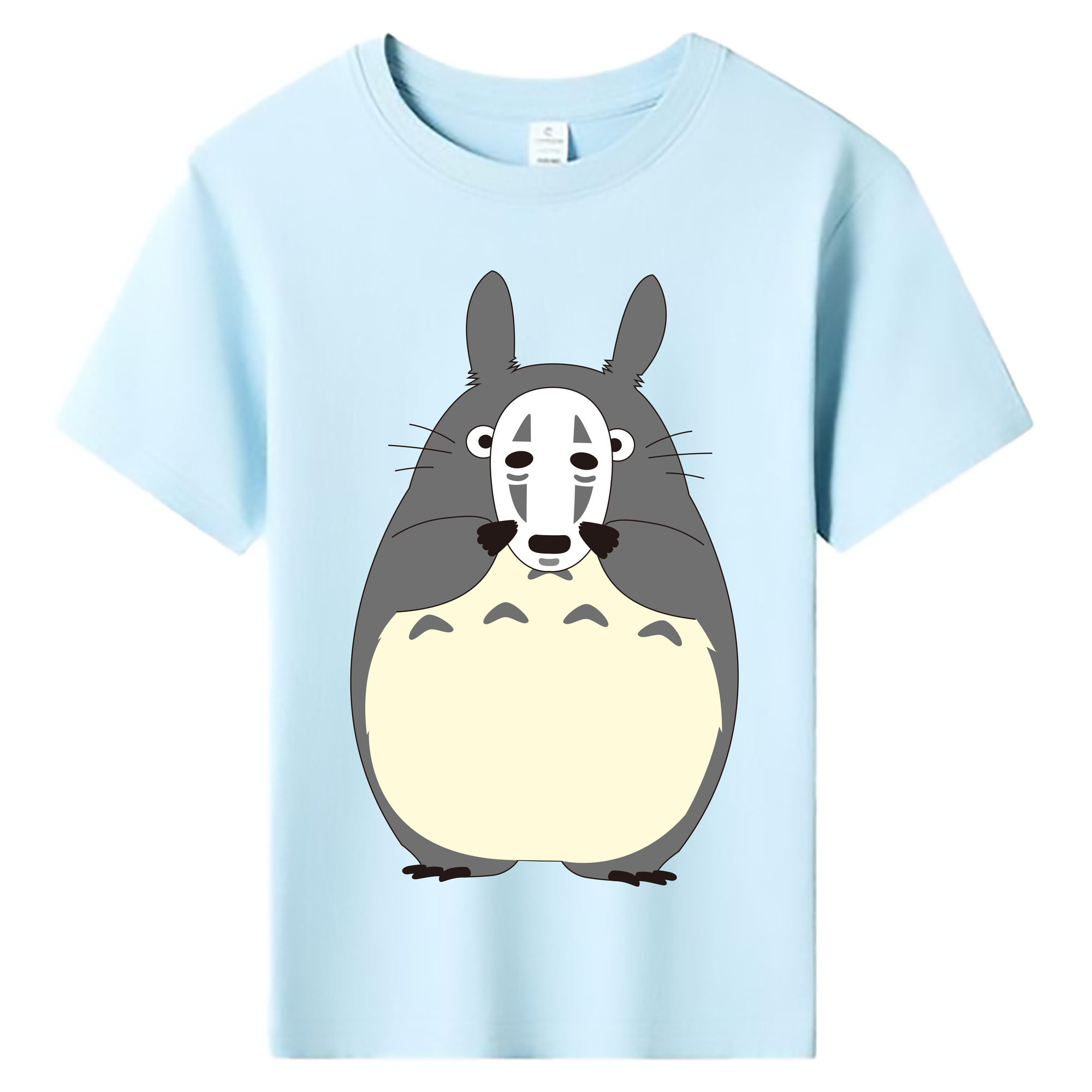 （画像用） となりのトトロ 草壁メイ 草壁サツキ My Neighbor Totoro Satsuki Kusakabe Mei Kusakabe 綿100％キッズTシャツ（フロントプリント）